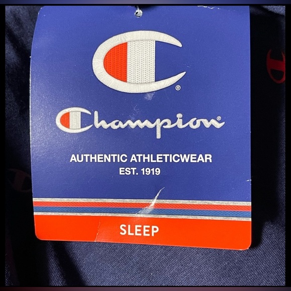 CHAMPION TWO PIECE LONG SLEEVE PAJAMA SET WOMEN SLEEPWEAR BLUE COLOR SIZE MEDIUM - Picture 10 of 12